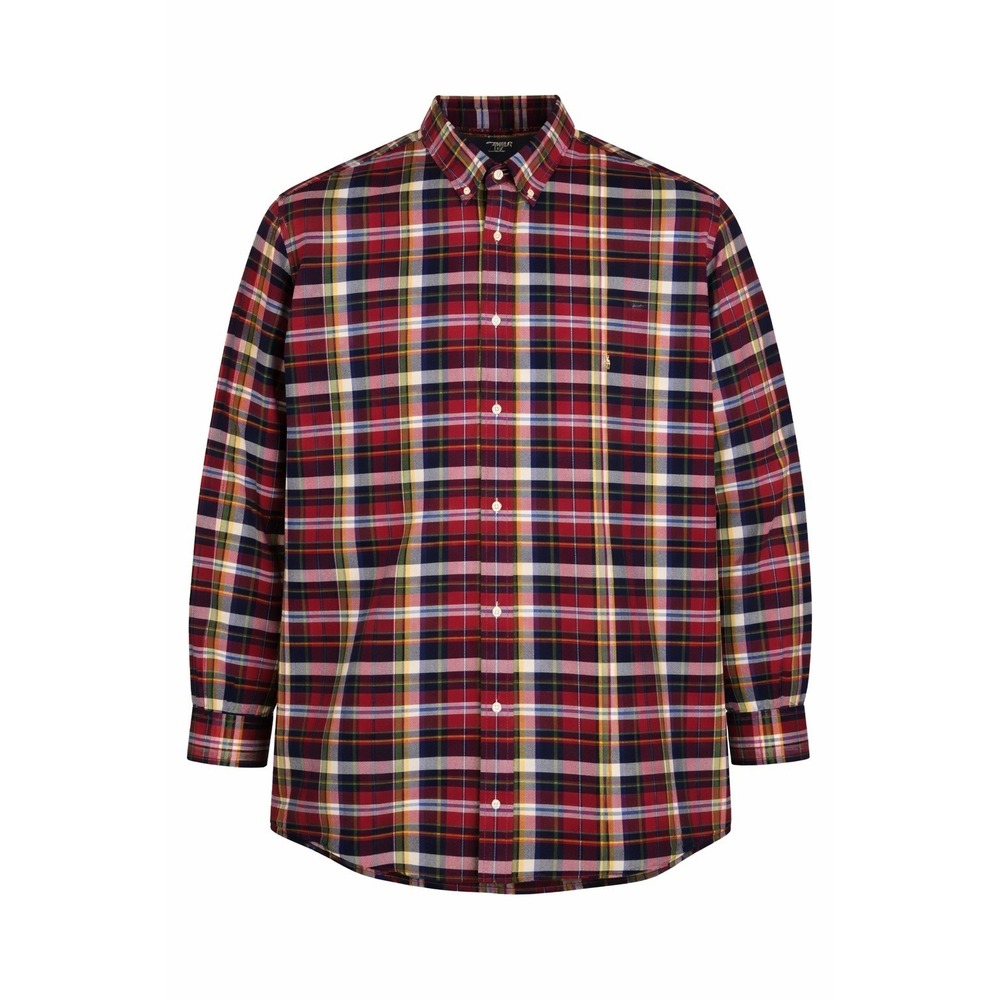 Polo Ralph Lauren Men's 3XB Big Multi Plaid Oxford Shirt Colorful Classic